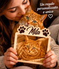 Foto Incisa su Legno Personalizzata – Quadretto con Incisione Laser con foto e nome inciso del tuo amico